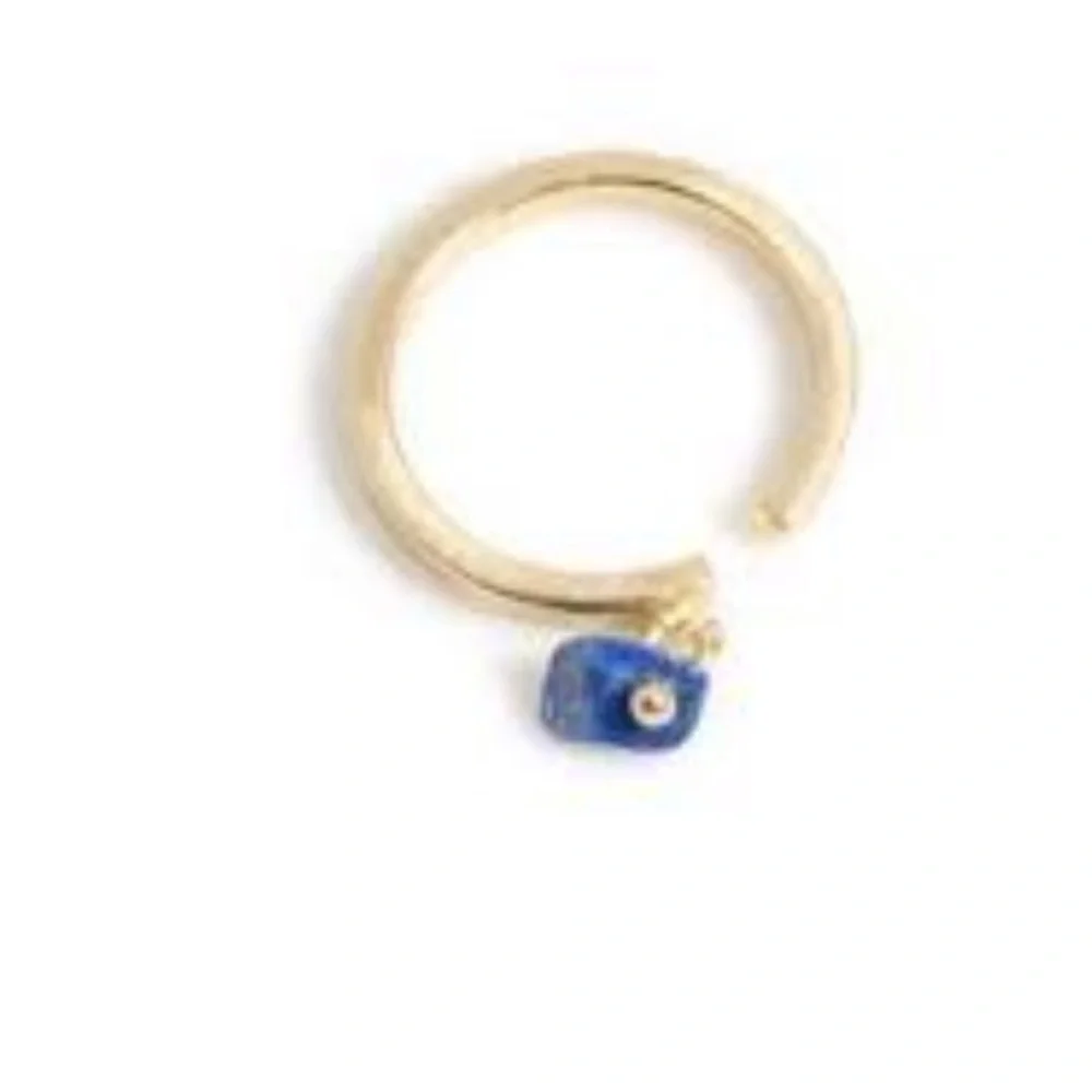 Anthropologie Shiraleah Raval amethyst stackable ring